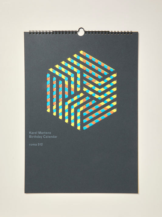 Karel Martens: Birthday Calendar cover