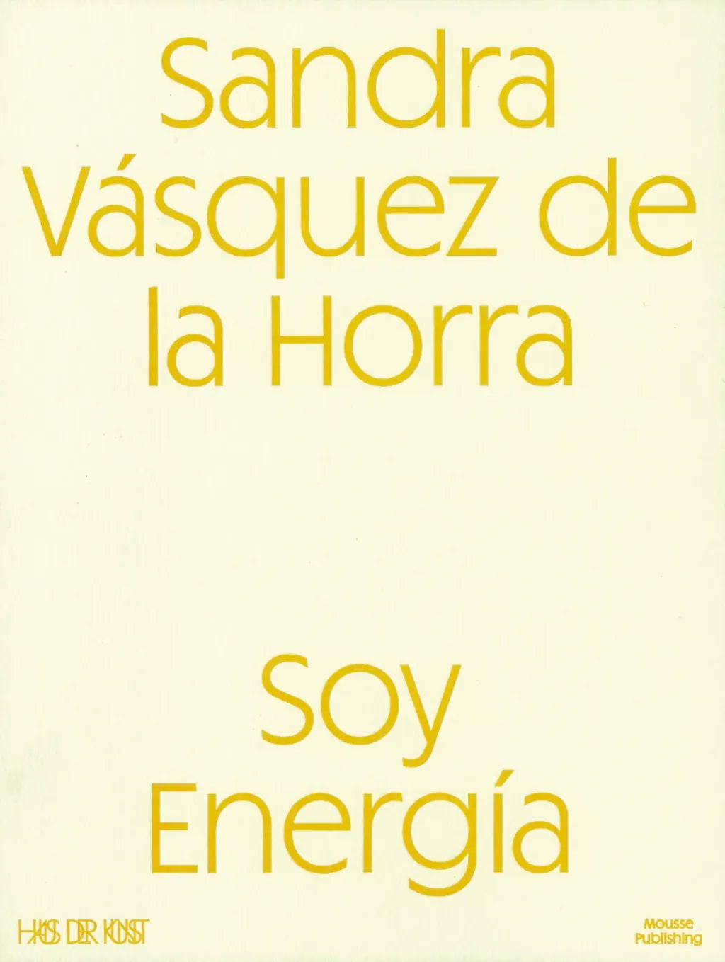 Sandra Vásquez de la Horra: Soy Energía, cover